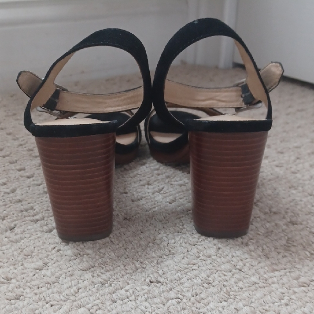 Frye Black Suede Women's Sandals - Picture 3 of 4